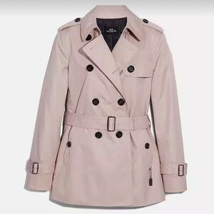 Coach Short Trench in colour Porcelain (light pink)